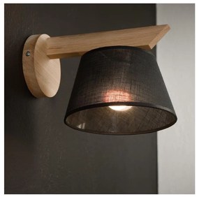 Aplică Brilagi ANTHONY 1xE14/40W/230V stejar/negru