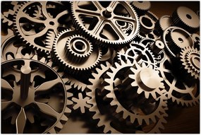 Tablou - Piese de ceas (90x60 cm)