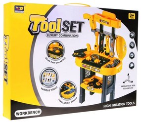 Set de unelte pentru copii și masă de asamblare, 23 de piese