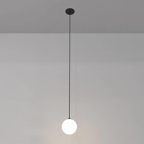 Pendul LED incastrabil design tehnic Luna negru, 3000K