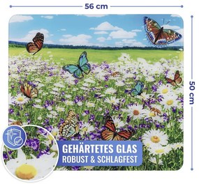 Protecție pentru peretele de la aragaz din sticlă temperată 50x56 cm – Maximex