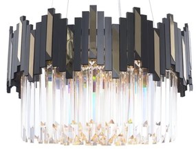 Lustra suspendata eleganta design modern ROTTA negru mat