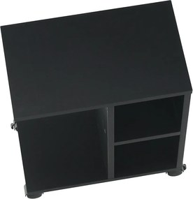 Măsuţă auxiliară, negru, ABBAS NEW