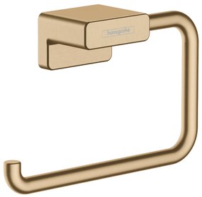 Suport hartie igienica culoare bronz periat Hansgrohe AddStoris 41771140 Bronz periat