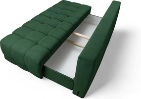 Canapea extensibilă Tuko cu ladă - verde țesătură Freya 210-09