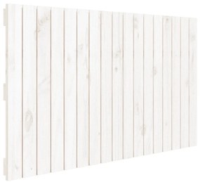 824824 vidaXL Tăblie de pat pentru perete, alb, 108x3x60 cm, lemn masiv pin