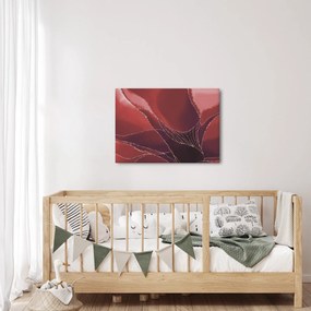 Tablou - Floare abstractă roșie N⁰2 (70x50 cm)