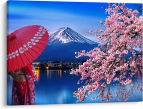 Tablou - cu privire la munte - Japonia (70x50 cm)