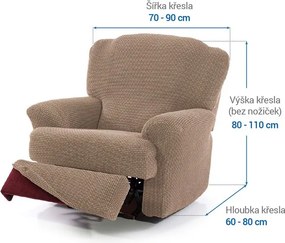 Nueva Textura Huse care se întind foarte bine NIAGARA alunei fotoliu de relaxare (l. 70 - 90 cm)