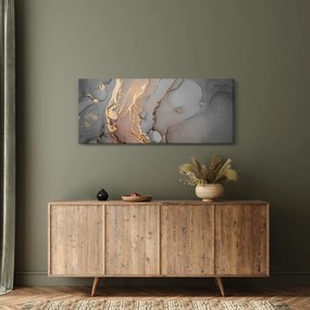 Tablou - Marmură gri-auriu (120x50 cm)