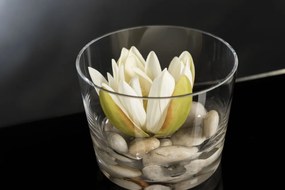 Aranjament floral mic decor festiv design LUX, ROMANTIC LOTUS FLOWER, alb 1141956.95