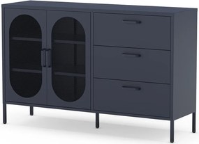 Comodă albastru-închis 140x90 cm Diora – Marckeric