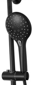 Baterie pentru dus Mike negru mat - H 98,5 cm