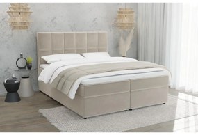 Pat boxspring bej cu spațiu de depozitare 180x200 cm Flip – Ropez