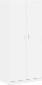 vidaXL Șifonier, alb, 90x52x200 cm, lemn prelucrat