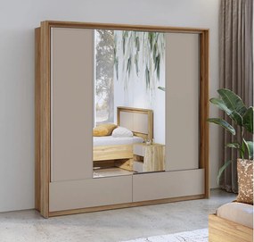 Dulap lemn masiv Eleganza, 209 × 219 × 63 cm