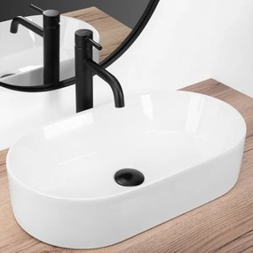 REA-U9108 - Lavoar LAYLA pentru blat 30x53 cm ceramică/alb lucios