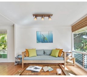 Globo 15915-3 - Plafonieră UNDERWOOD, 3 x E27, 40 W, 230 V, 16 x 71 cm