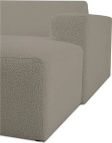 Modul pentru canapea maro deschis cu tapițerie din stofă bouclé (cu colț pe partea dreaptă) Roxy – Scandic