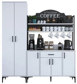 Set dulapuri bucătărie Jenaretta 48 (alb + negru). 1107097