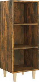vidaXL Servantă, stejar fumuriu, 34,5x32,5x90 cm, lemn compozit