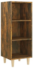 817420 vidaXL Servantă, stejar fumuriu, 34,5x32,5x90 cm, lemn compozit