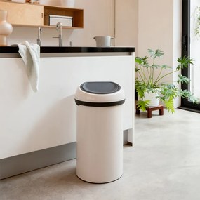 Cos de gunoi Brabantia Touch Bin 1005510, 60 L, Deschidere lina si silentioasa, Bej