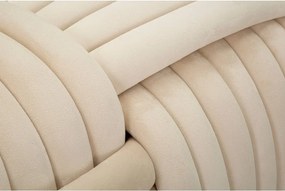 Bancă crem cu tapițerie din catifea Softy – Mauro Ferretti