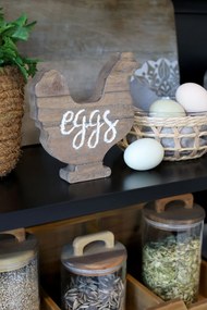 Decoratiune din lemn de pin, Eggs