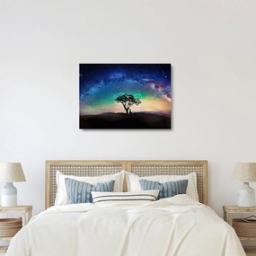 Tablou pe sticlă - Relaxare sub stele (70x50 cm)