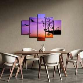 Tablou - Siluetele animalelor (150x105 cm)