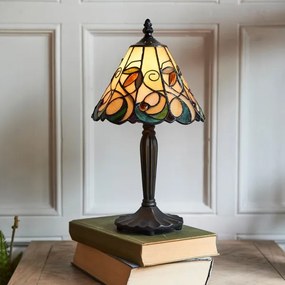 Endon 64196 - Lampă de masă Tiffany JAMELIA, 1xE14/40W/230V, diam. 20 cm