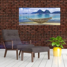 Tablou - Hamac pe plajă (120x50 cm)