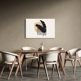 Tablou - Abstracție cu frunze tropicale N⁰4 (90x60 cm)