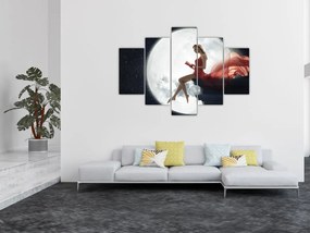 Tablou - Femeia sub clar de lună (150x105 cm)