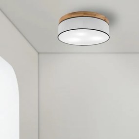 Plafonieră Brilagi BELLADONNA 3xE27/15W/230V d. 50 cm alb/stejar