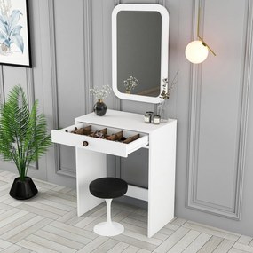 Măsuță cosmetică Lizbon Mirror White
