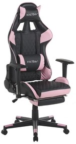 Fotoliu gaming Vrai (Negru + roz) . 1076419