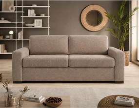 Canapea extensibila VANILLA 160, stofa catifelata bej - Vogue 02, 220x