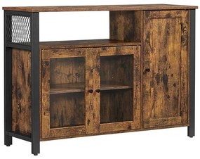 Comodă FIRA maro/negru