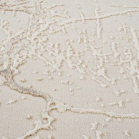 Covor Modern Living , Dormitor Dreptunghiular Asia F148B Crem Gold (Alege dimensiunea: 100 x 200)