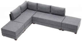 Coltar Extensibil Fly Corner Sofa Bed Left, Gri
