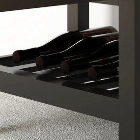 HOMCOM Servantă de bucătărie pe roți, cărucior de servire, blat din lemn de hevea, sertar, 63,5 x 40 x 90 cm, negru | Aosom Romania