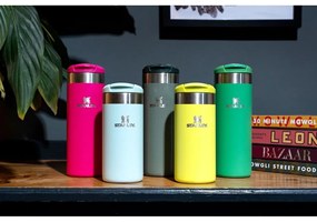 Cană termos verde din oțel inoxidabil 470 ml AeroLight™ Transit Hammer Tone Green – Stanley