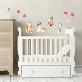 Autocolant de perete Ambiance Cute Forest Animals