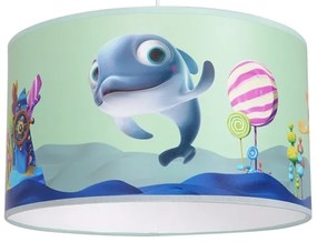 Lustră pe cablu pentru copii DOLPHIN 1xE27/60W/230V