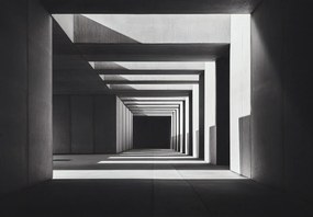 Fototapet - Tunel Pătrat (147x102 cm)
