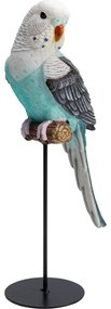 Figurina decorativa Parrot Turquoise 36cm