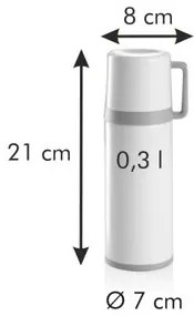 Termos cu cană Tescoma CONSTANT CREAM, 0,3 l