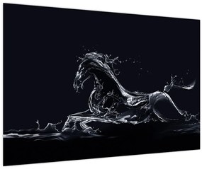 Tablou - Cal și apă (90x60 cm)